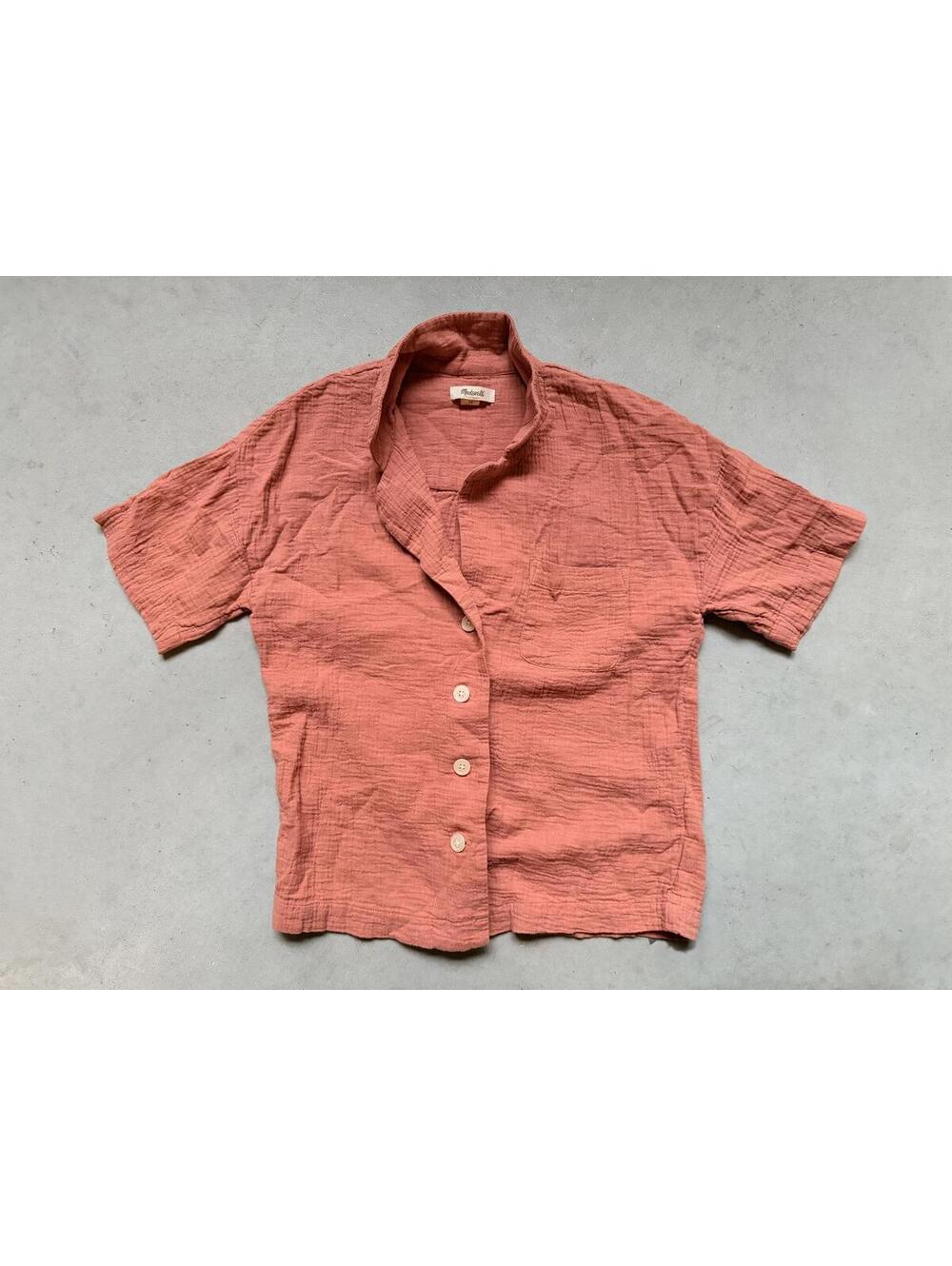 Madewell Textured Short Sleeve Button-Up Shirt